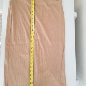 NWT Loft Pencil Skirt Size Small. Khaki colored. Selling matching top also.